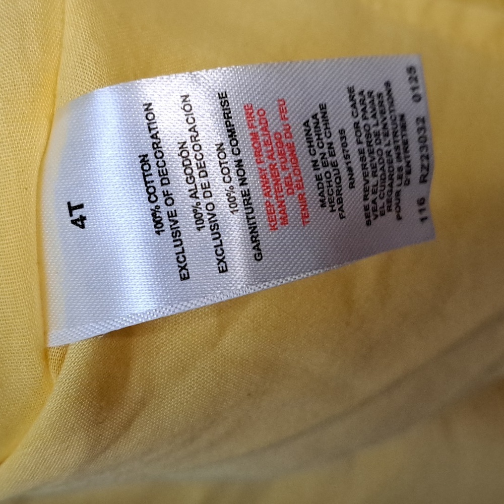 Rachel Zoe Boho Light Yellow Crochet Textured Dress Size 4T - Picture 7 of 8